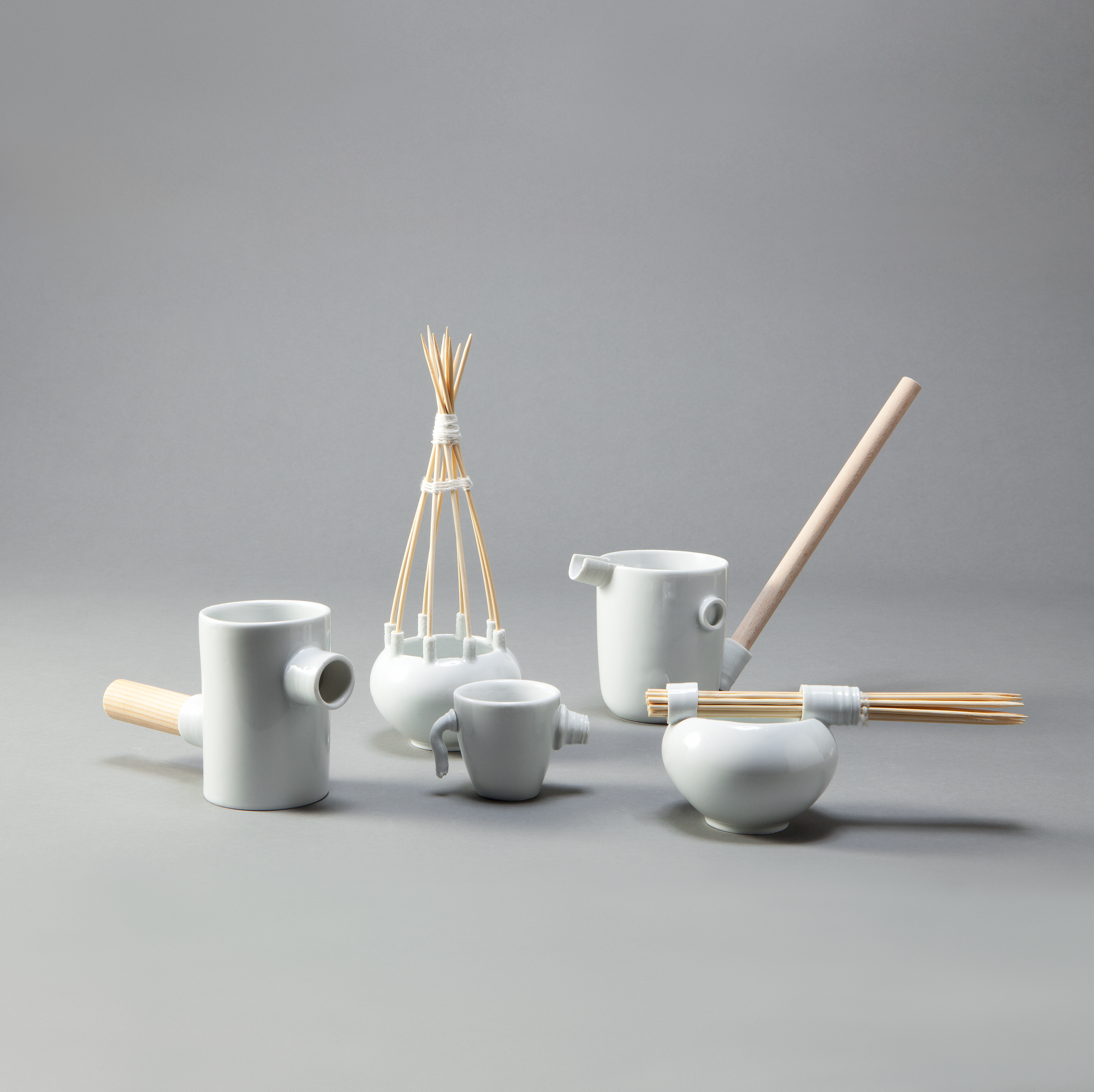 Babette Wiezorek porcelain pieces photographed by Chikako Harada